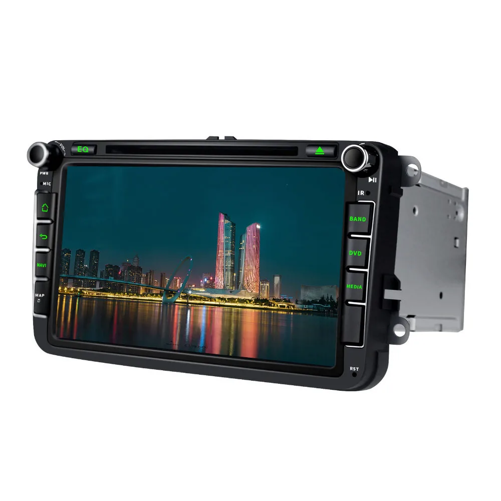 ARKRIGHT Android 8 1 2 Din встроенный DSP &quotHD GPS Wifi автомобильное радио для Volkswagen