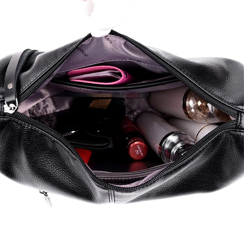 

VANDERWAH Hobos Top-handle bags For women 2019 Leather luxury handbags women bags designer Female Big shoulder bag Sac A Main