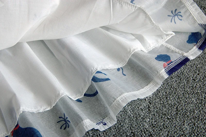 Летнее платье для девочек 2019 платья принцессы с милым котом без рукавов одежда