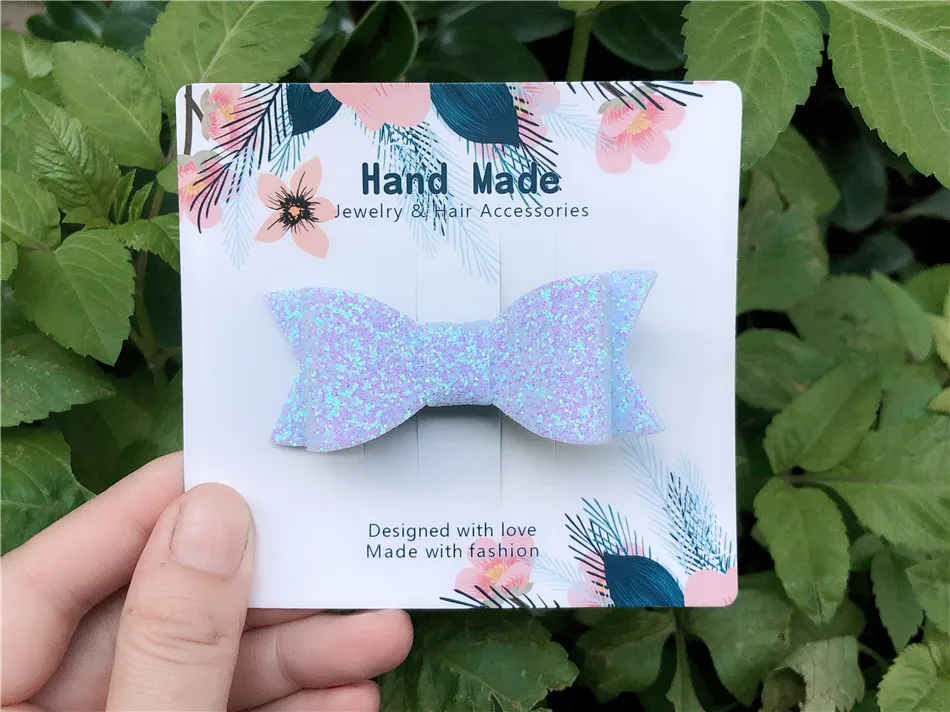 

24pcs ins Boutique Cute Glitter Hair Bow Hairpins Solid Color Bowknot Hair Clips Princess Headwear Fashion Hair Accessories