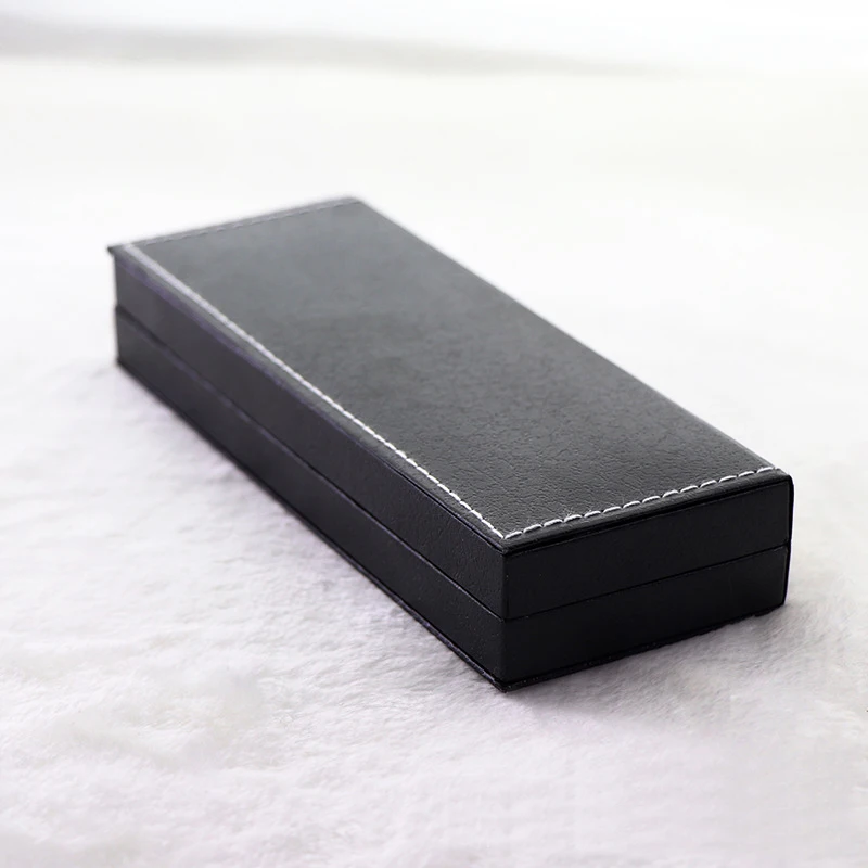 

High Grade Black PU Leather Fountain Pen Box Pencil Case Storage Fountain Pen Collector Organizer Gift Box (Not Included Pen)