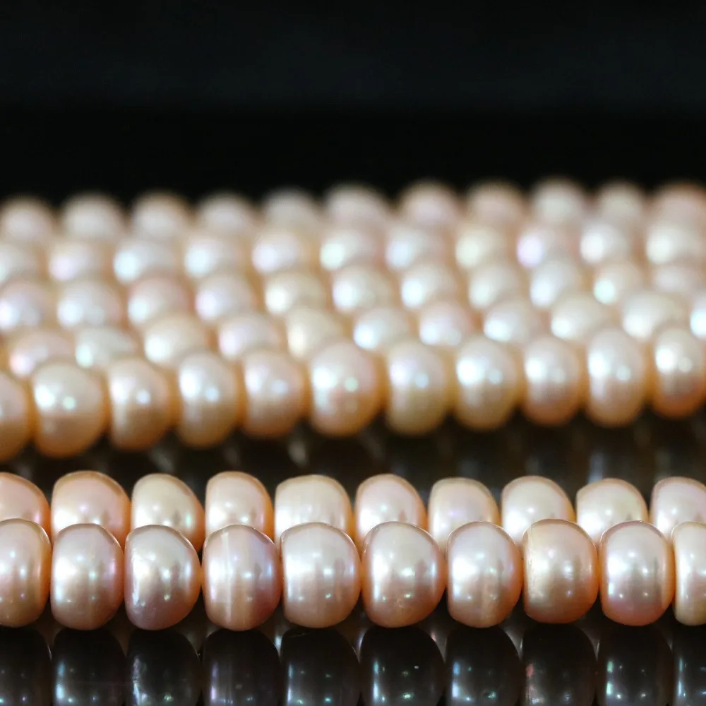 Браслет из натурального пресноводного жемчуга 9 10 мм натуральный abacus свободный