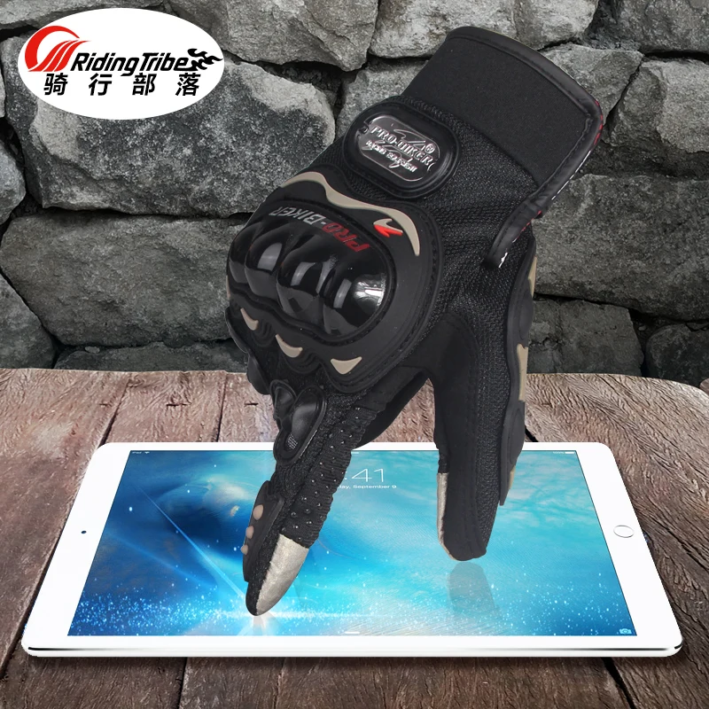 Профессиональные байкерские мотоциклетные перчатки для женщин и мужчин с полным