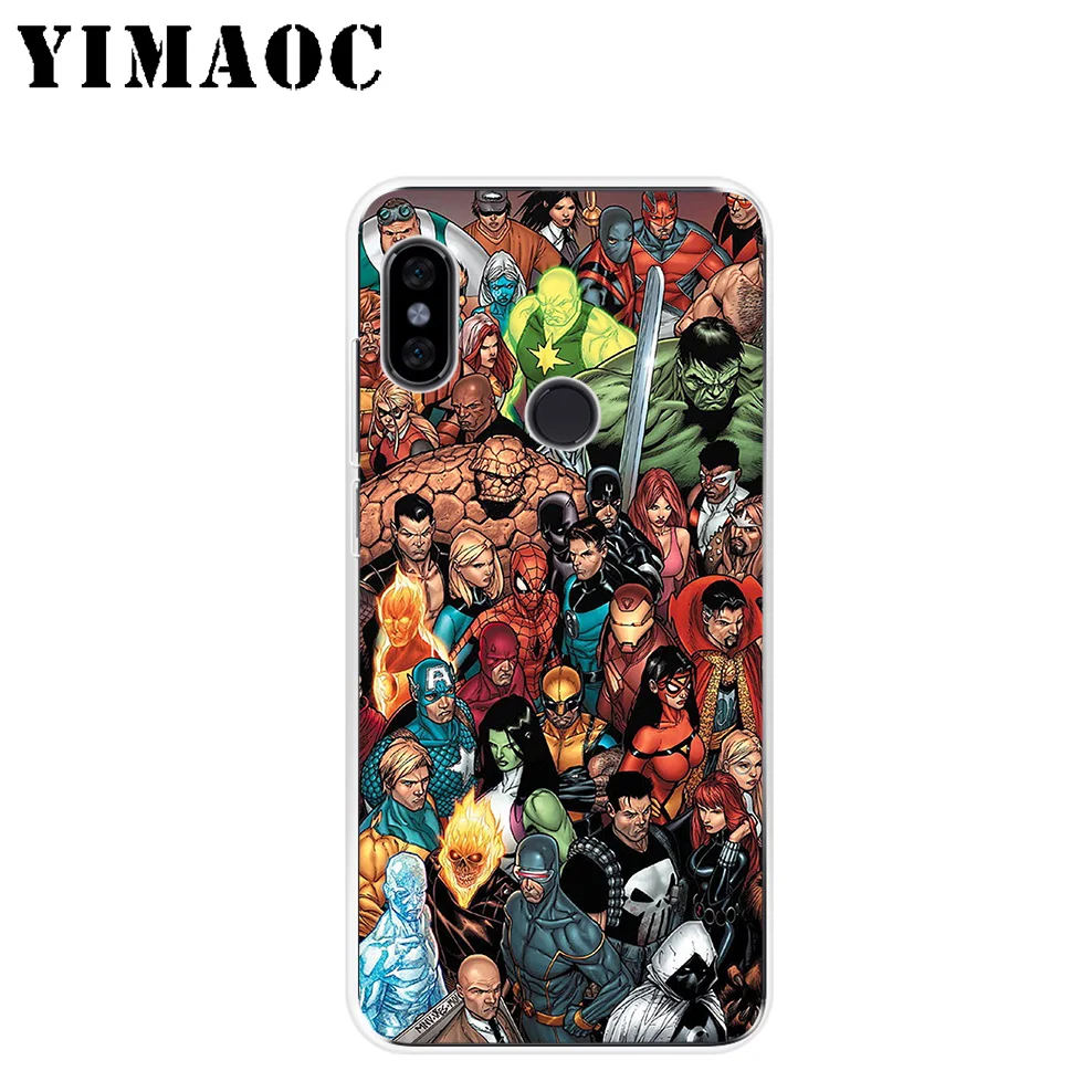 YIMAOC Marvel Iron Superheroes Soft Silicone Case for Xiaomi Mi 9 8 SE 6 6X 5X Mix 2S A2 Lite MiA1 POCOPHONE F1 MAX 3 |