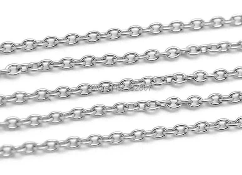 Лот из 10 метров оптом ювелирные изделия в поисках 3 мм овальные Роло звенья цепи