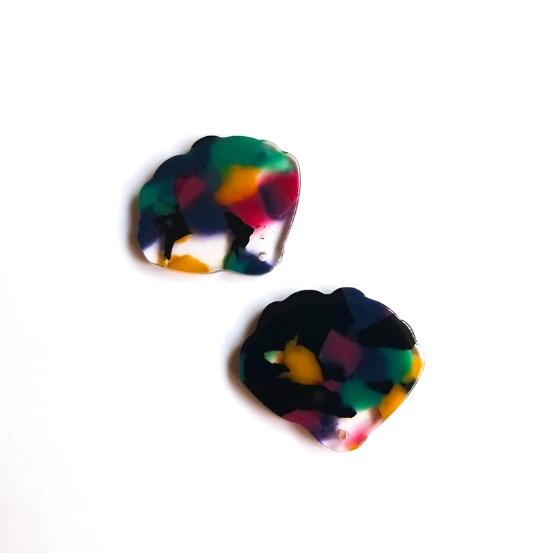 Япония и Южная Корея DIY аксессуары оболочка специальной формы Harajuku уксусная кислота ручной работы серьги кулон аксессуары материалы - Цвет: 3