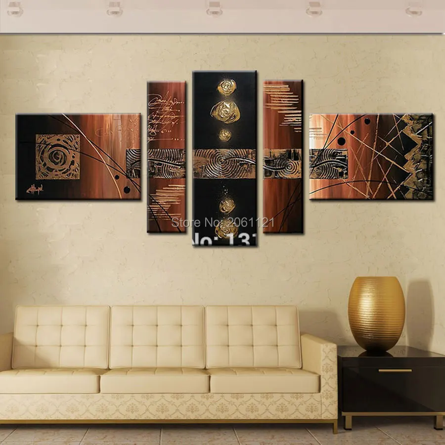 100% ручная работа современная абстрактная картина маслом на холсте темно черный