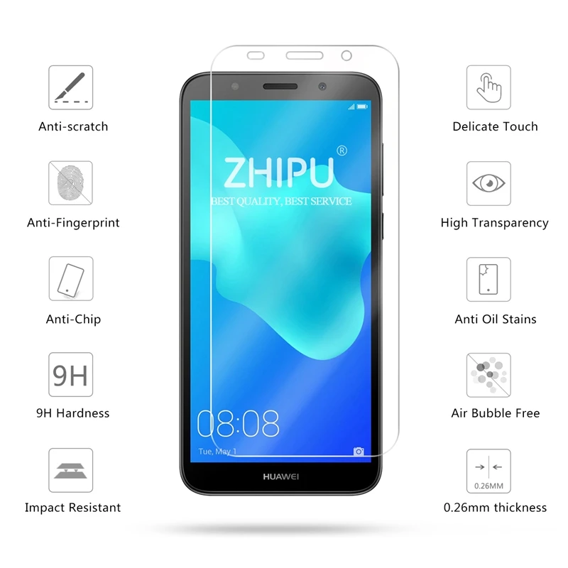 Закаленное стекло для Huawei Y5 lite 2018 Защитное экрана 2.5D 9H закаленное защитная пленка