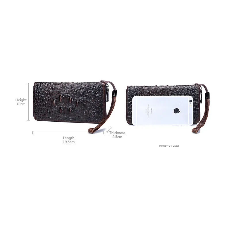 

2018 Men Wallet Clutch Genuine Leather Brand Rfid Wallet Male Organizer Cell Phone Clutch Bag Long Coin Purse Card Holder