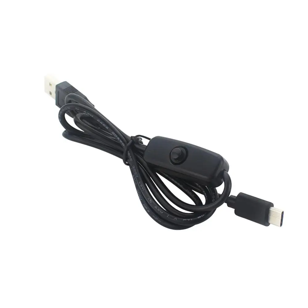 Кабель адаптера питания 5 В 3 А шнур USB Type-C с кнопкой ВКЛ./ВЫКЛ. Для Raspberry Pi 4 |