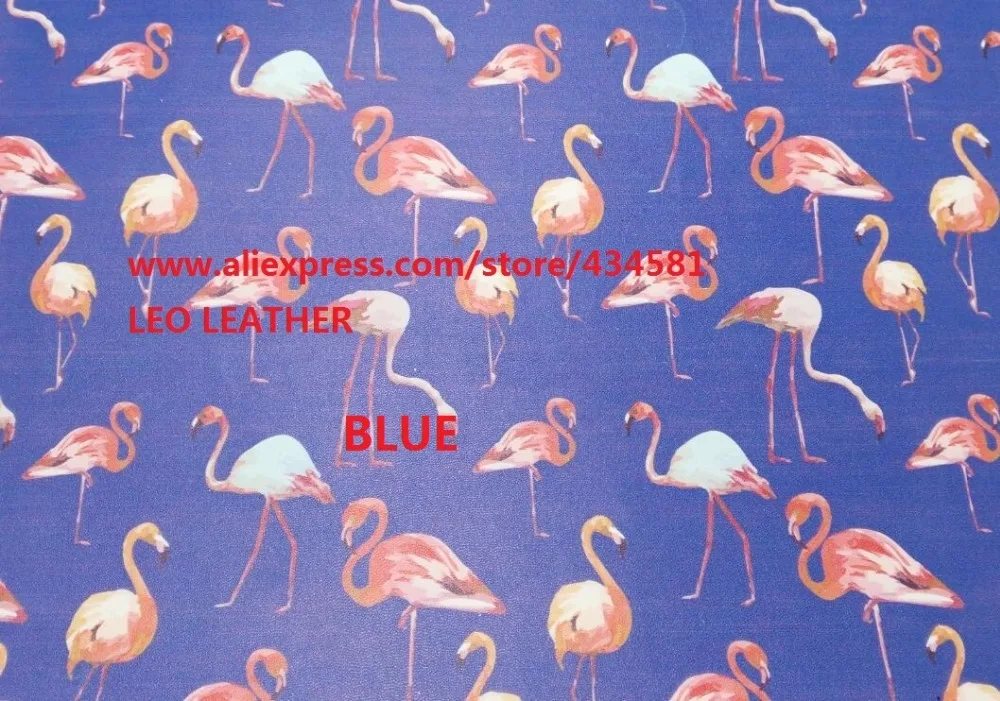8 шт. А4 размер искусственная кожа с принтом фламинго экокожа розы ткань SK37A | Дом и