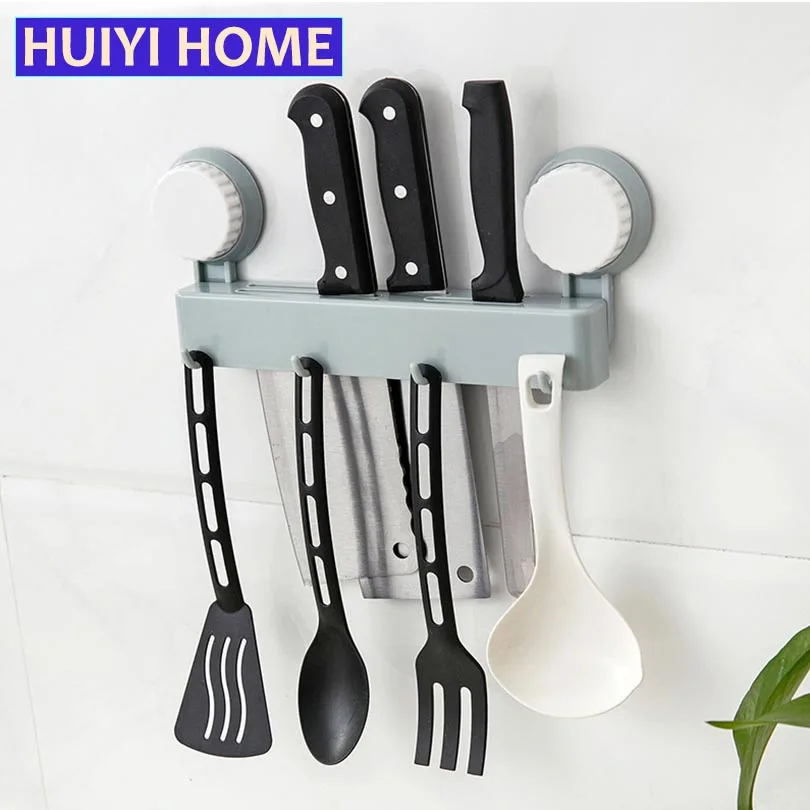 Huiyi домашняя кухонная для хранения полка ножей многофункциональная присоска