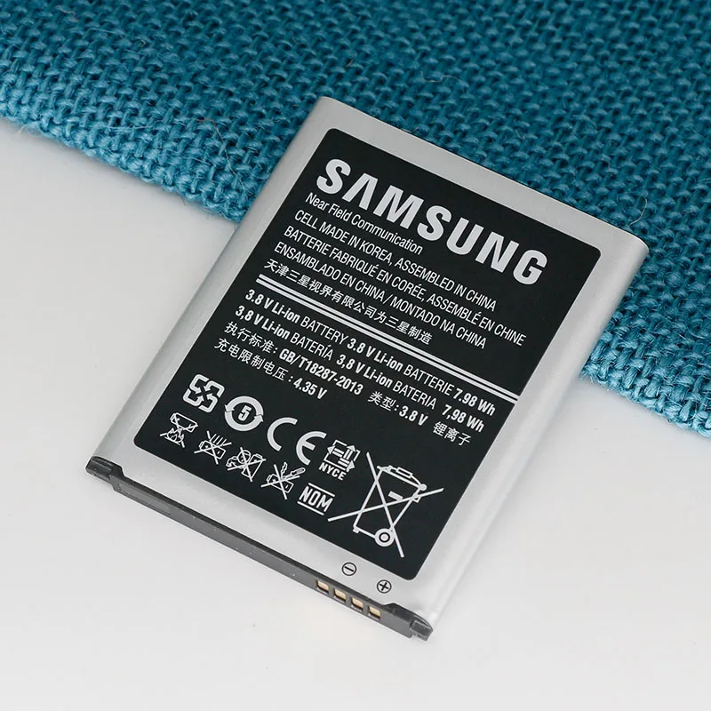 Оригинальный samsung S3 Батарея EB L1G6LLU для Galaxy i9300 i9305 i747 i535 L710 2100 мАч с NFC|original s3 battery|s3