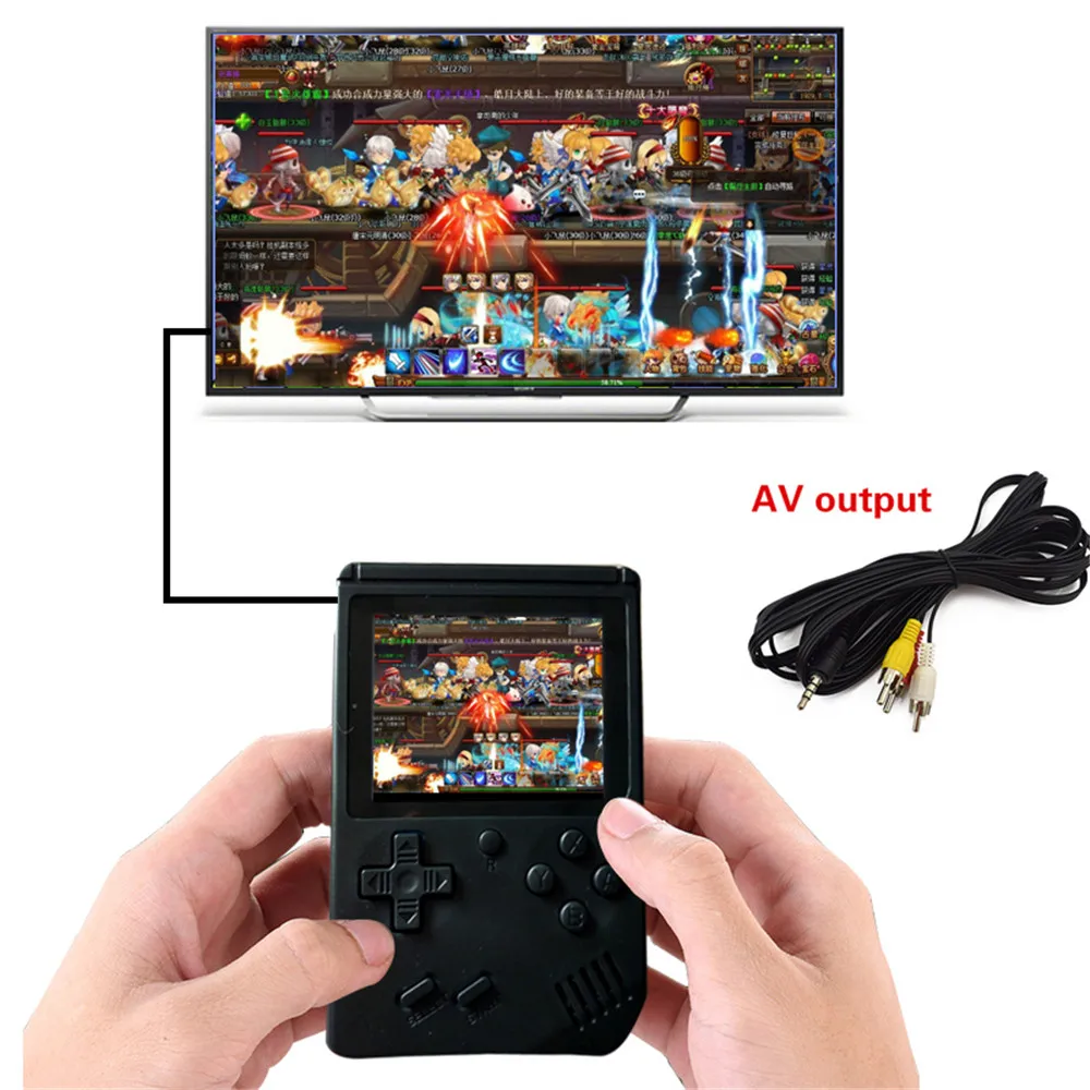 Ретро портативная мини игровая консоль 8-Bit 3 0 дюймов цветной lcd Детский Цветной