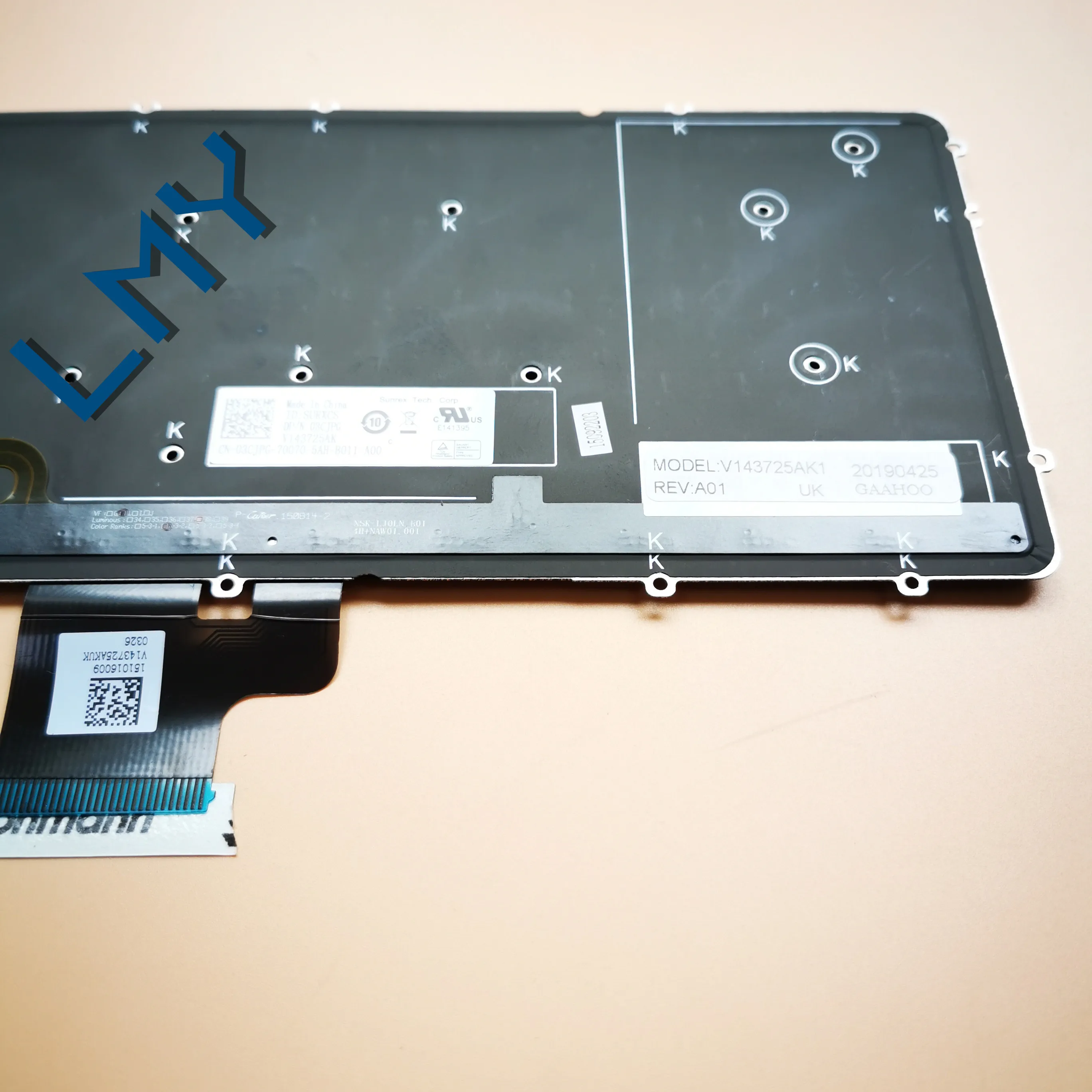 Совершенно новая Оригинальная английская клавиатура с подсветкой для DELL XPS15 9530