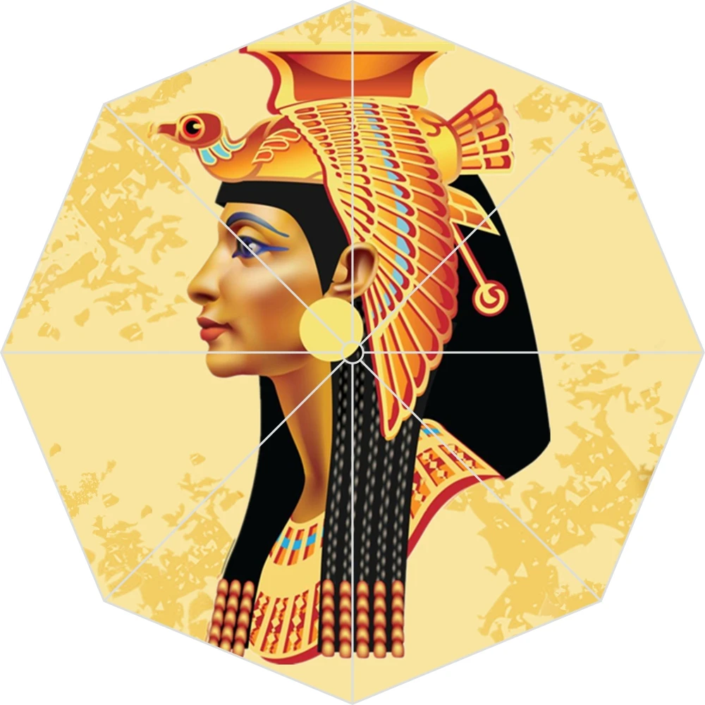 Новый египетский пергаментный Pharoahs Tutankhamun автоматический зонт модный пляжный с