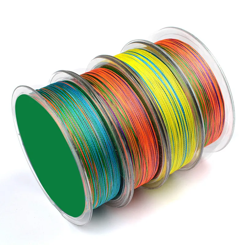 1 шт. 100 м длина PE нейлон 4 стойки плетеная леска Dyneema Spectra Экстремальная леска для удочки мощный литье 5 цветов