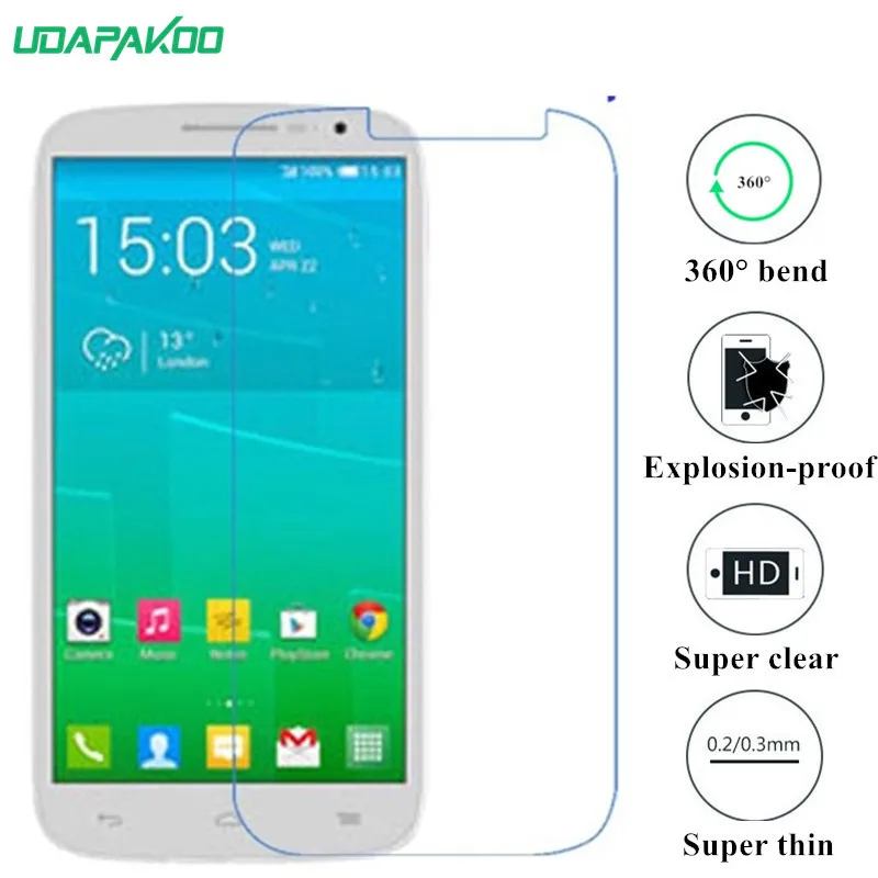 Udapakoo прозрачная закаленная (мягкое стекло) пленка для Alcatel One Touch POP s9 7050y нано