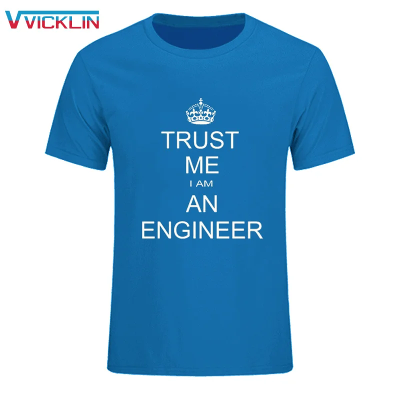 Летняя мужская футболка с надписью I Am An Trust Me Humor Engineer Хлопковая одежда для отдыха