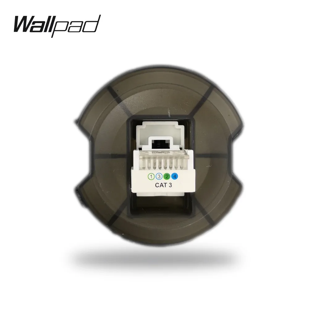 Wallpad L6 черный белый серый золотой RJ11 телефон розетка модульный DIY Бесплатная