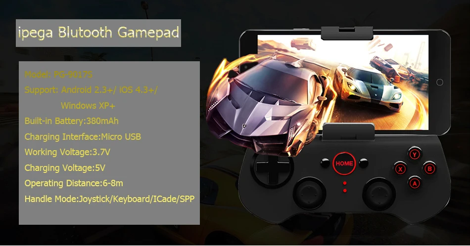 IPEGA 9017S беспроводной геймпад Bluetooth игровой контроллер игровой джойстик для Android/iOS планшетный ПК смартфон ТВ коробка