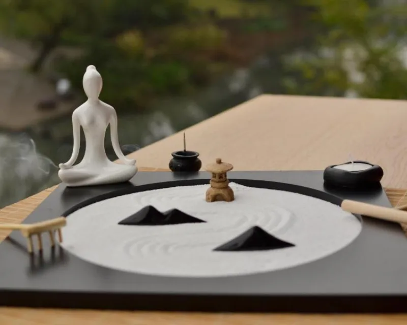 Деревянная Керамическая кукла в японском стиле Zen декоративные украшения из
