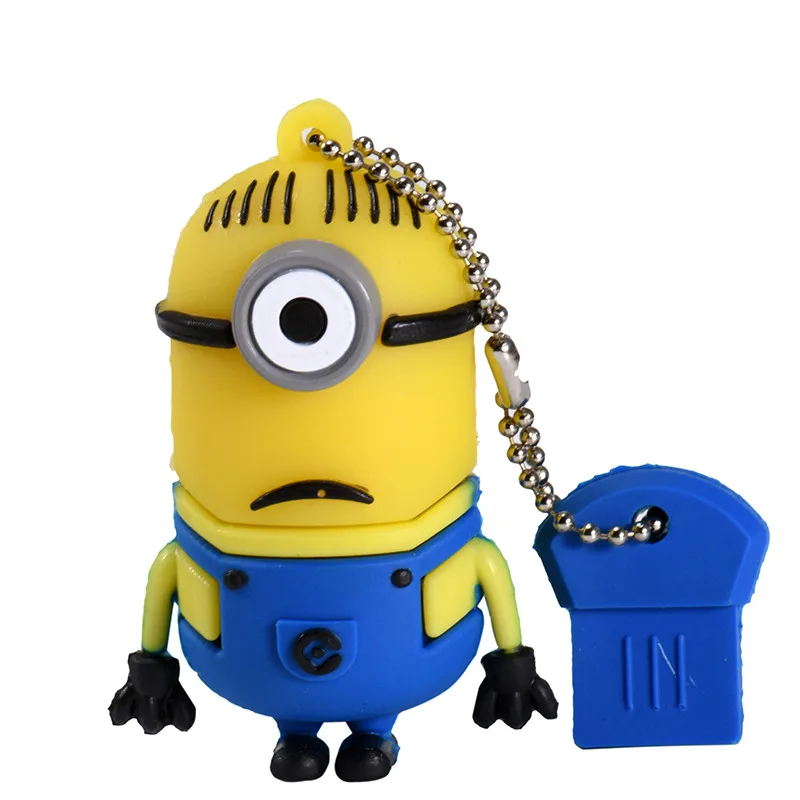 C JASTER Funny Minions Memory Stick 8GB 4GB 16GB Милый мультяшный флеш-накопитель 32GB 64GB Usb флеш-накопитель Флешка USB 2,0 - Цвет: C