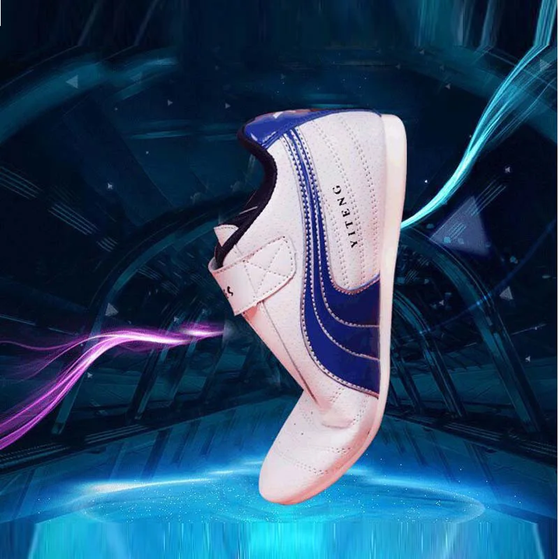 Кожаные кроссовки Качественная обувь для тхэквондо Детская спортивная высокого