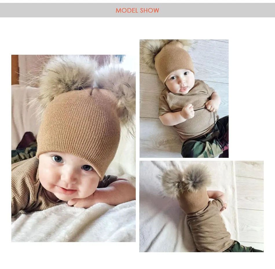 Шапочки Skullies для маленьких мальчиков и девочек, детская вязаная шапка, теплая шапка для волос, Мягкая комфортная шапка с ушами, детская зимняя вязаная шапка унисекс