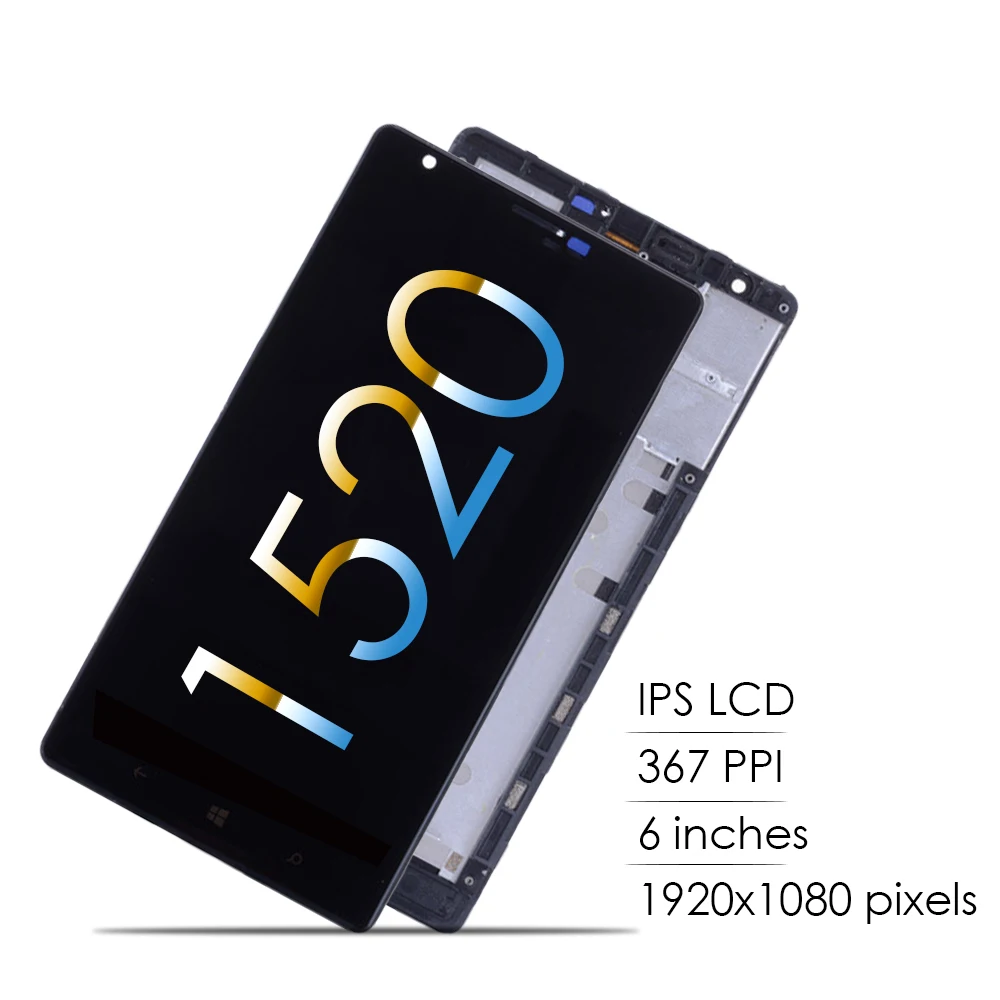 Sinbeda 6.0&quot IPS LCD For NOKIA Lumia 1520 Touch Screen with Frame Replacement RM-937 RM-940 | Мобильные телефоны и