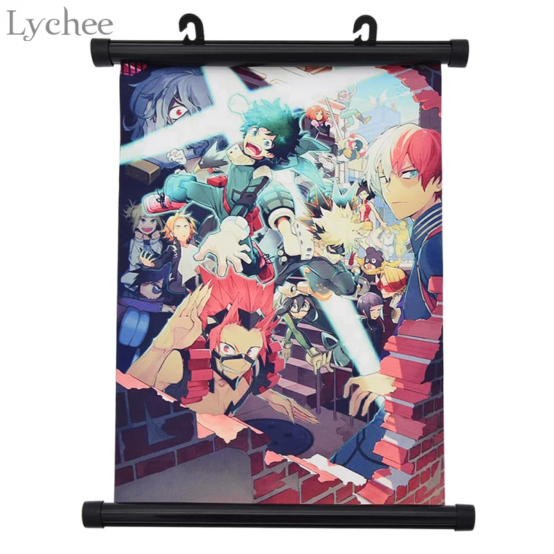 Lychee Японский Аниме Boku no Hero academic холст прокрутка живопись украшение дома