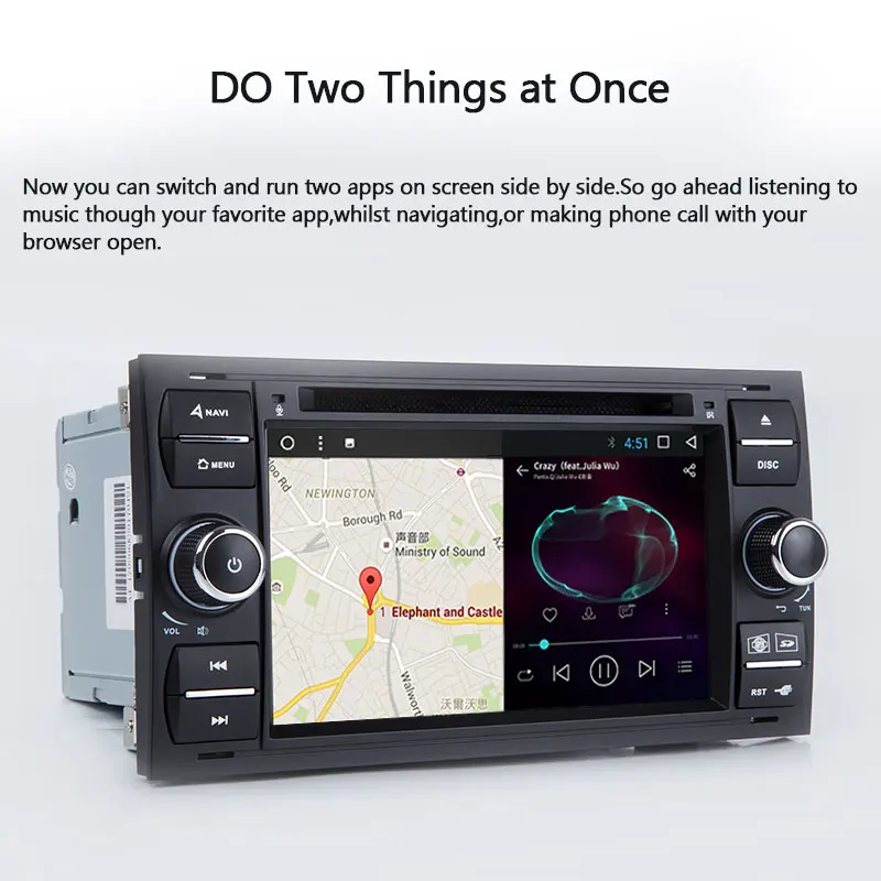 Xonrich Автомобильный мультимедийный плеер Android 8 1 GPS для Ford Focus 2 Fiesta Mondeo 4 C-Max S-Max Fusion
