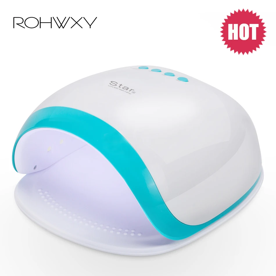 ROHWXY 60 W Smart Светодиодный УФ лампы Сушилка для ногтей Польский ЖК дисплей Дисплей