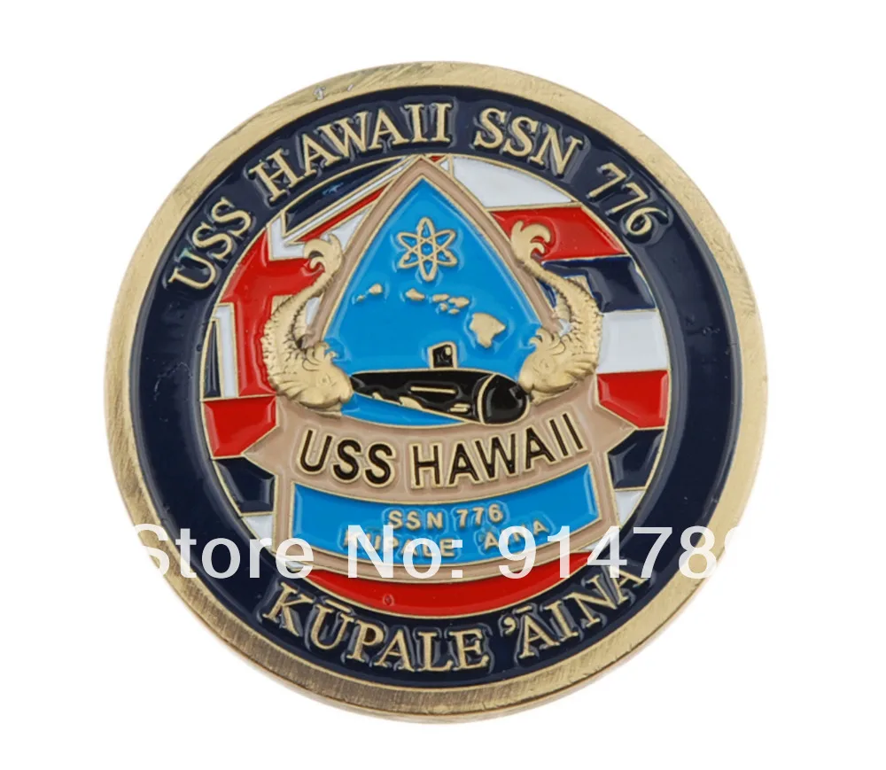 

США Гавайский SSN 776 ВЫЗОВ МОНЕТА-34018