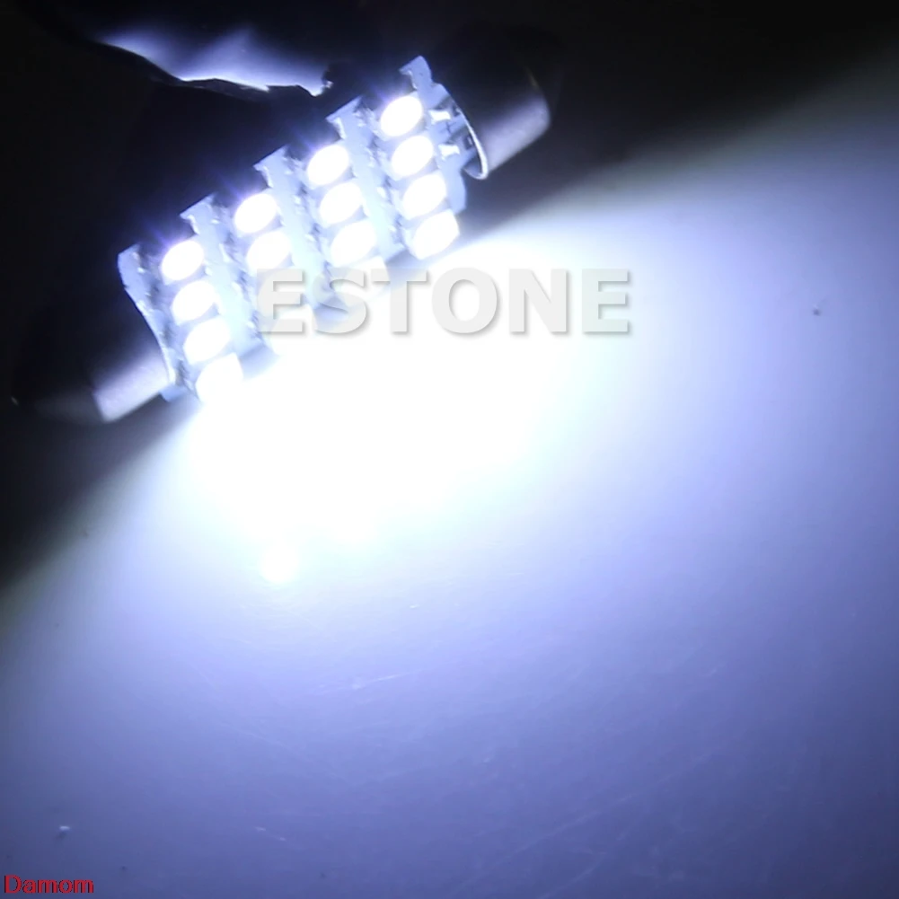 Новый 41 мм 16 светодиодный 3528 SMD Интерьер автомобиля Белый купол светильник