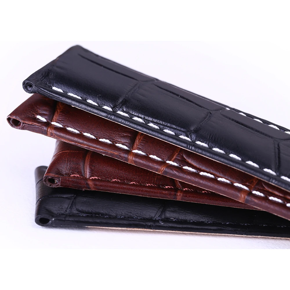 Ремешок из телячьей кожи для часов 18/20/22/24 мм|bracelet watchbands|watchband 18mmfolding clasp |