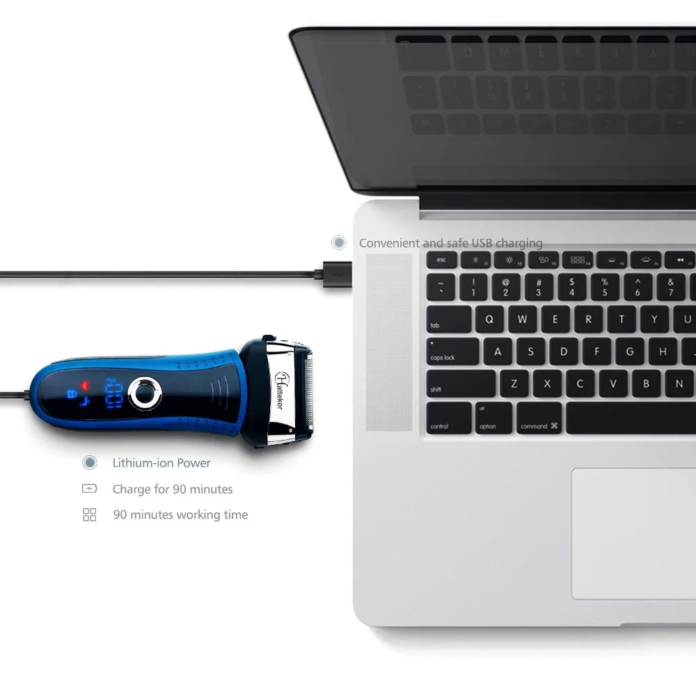 Водонепроницаемая электрическая бритва из фольги мужской уход за лицом usb для