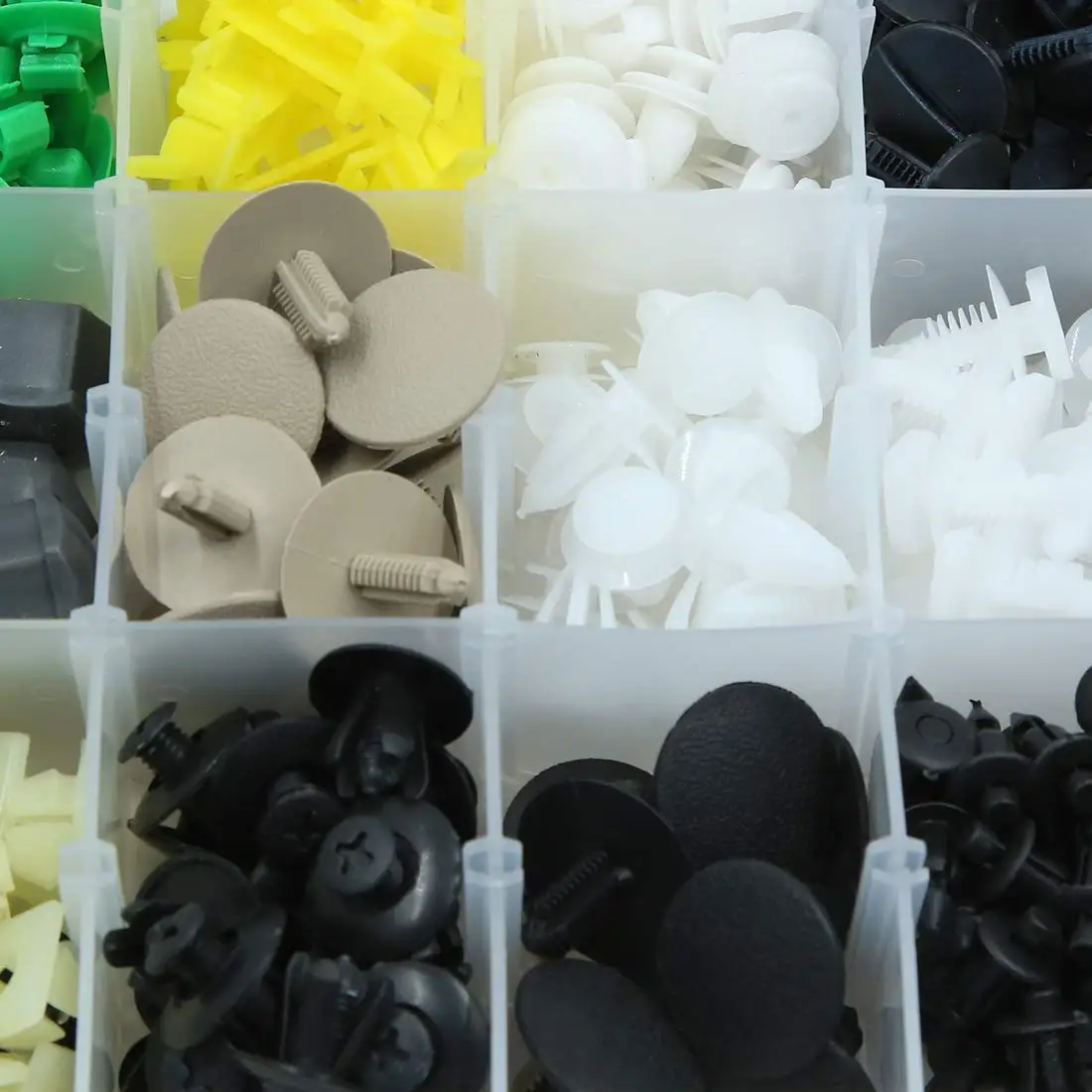 

uxcell 353pcs Plastic Clips Push Pin Rivets Fasteners Set Car Bumper Fender Retainer Trim Panel Screws Kit w Removal Tool Cable