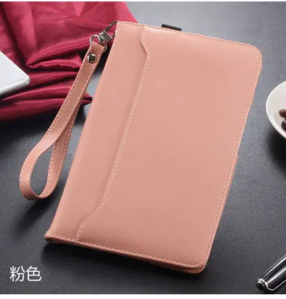 Умный чехол-подставка для планшета huawei MediaPad M3 Lite 10, чехол для huawei Mediapad M3 Lite 10,1 BAH-W09 BAH-AL00 со стеклянной пленкой - Цвет: Розовый