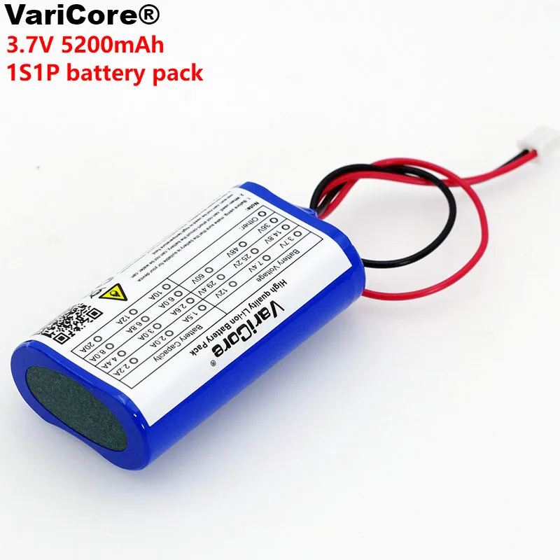 VariCore 3 7 В 5200 мАч 18650 литиевый аккумулятор рыболовная Светодиодная лампа Bluetooth