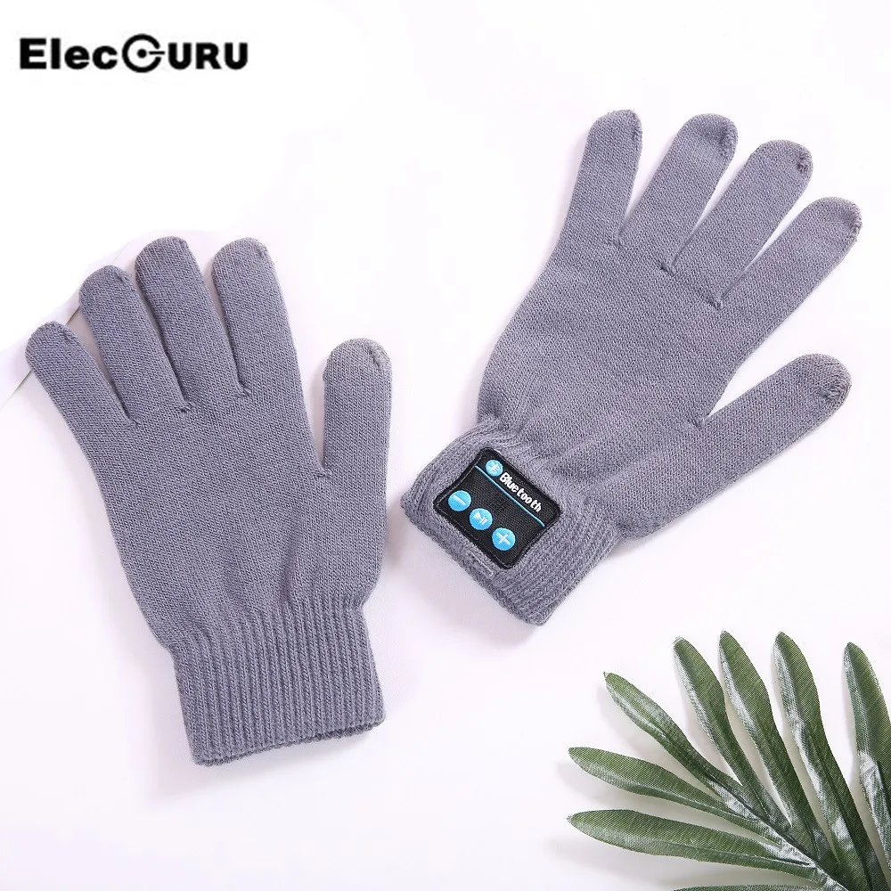 Elecguru Мода Bluetooth Прихватки для мангала Для женщин мужчин зимние вязаные теплые