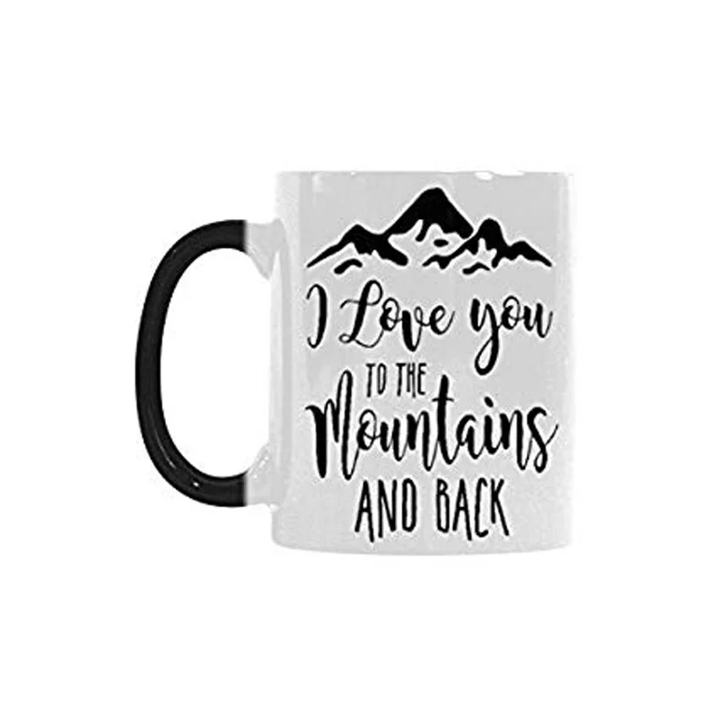 Забавная Смешная кружка с надписью I Love You to The Mountains и Back Color Changing|Кружки| |
