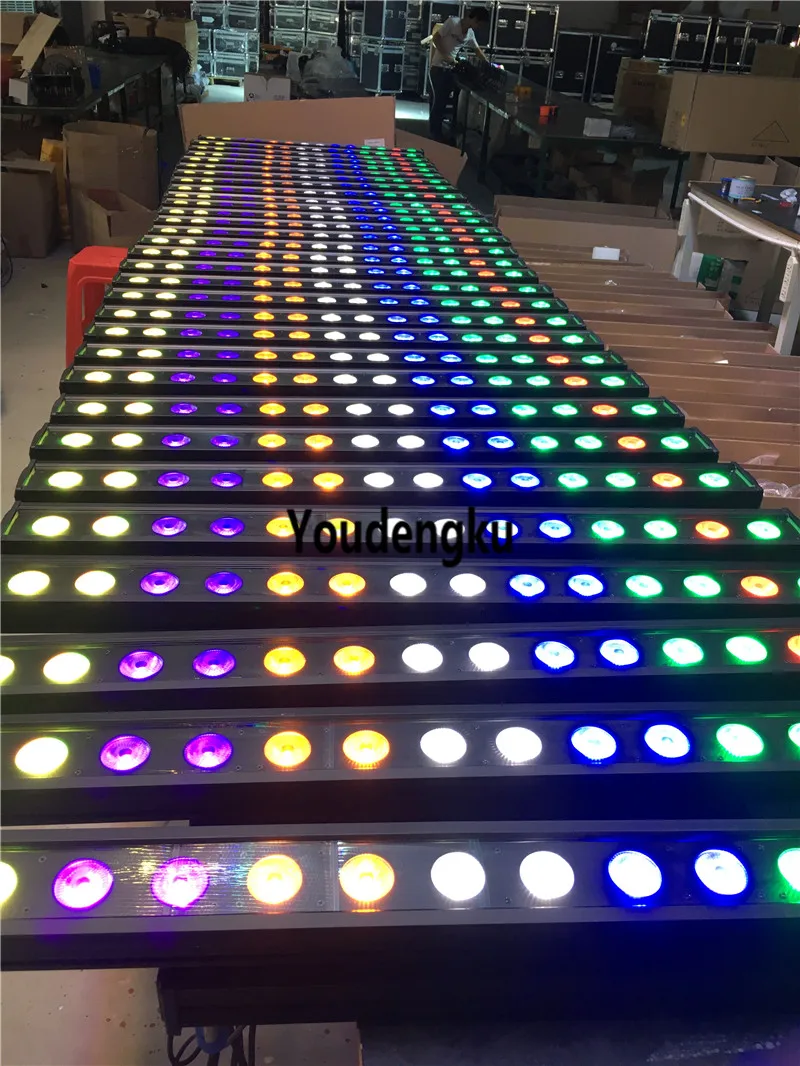 6 pieces Led exterior building lights waterproof in 1 led strip wall washer light 14x18w IP65 Underground rgbwauv |