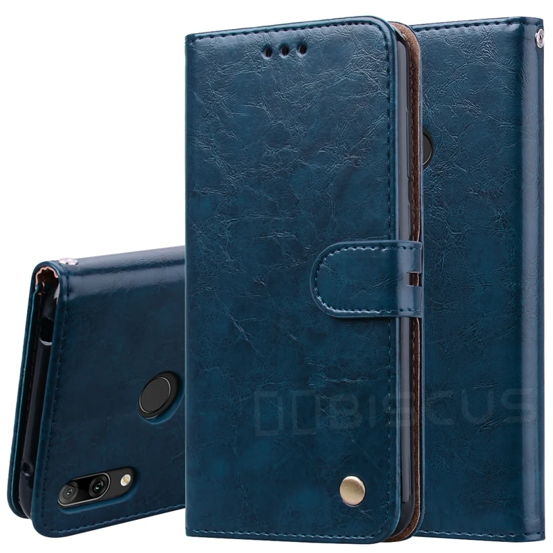 Качественный кожаный чехол-бумажник для Huawei Y6 Y7 2019 Prime MRD-LX1F DUB-LX1 Honor 8A | Мобильные