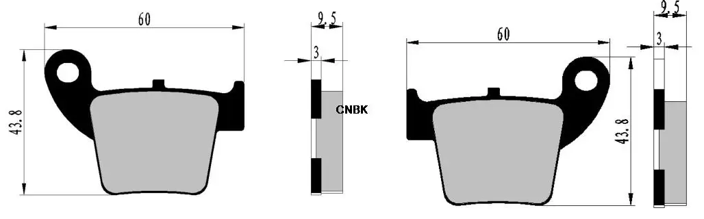 Набор тормозных таблеток для HONDA грязь CRF450 CRF 450 R2 R3 R4 R5 R6 R7 2002 2003 2004 2005 2006 2007