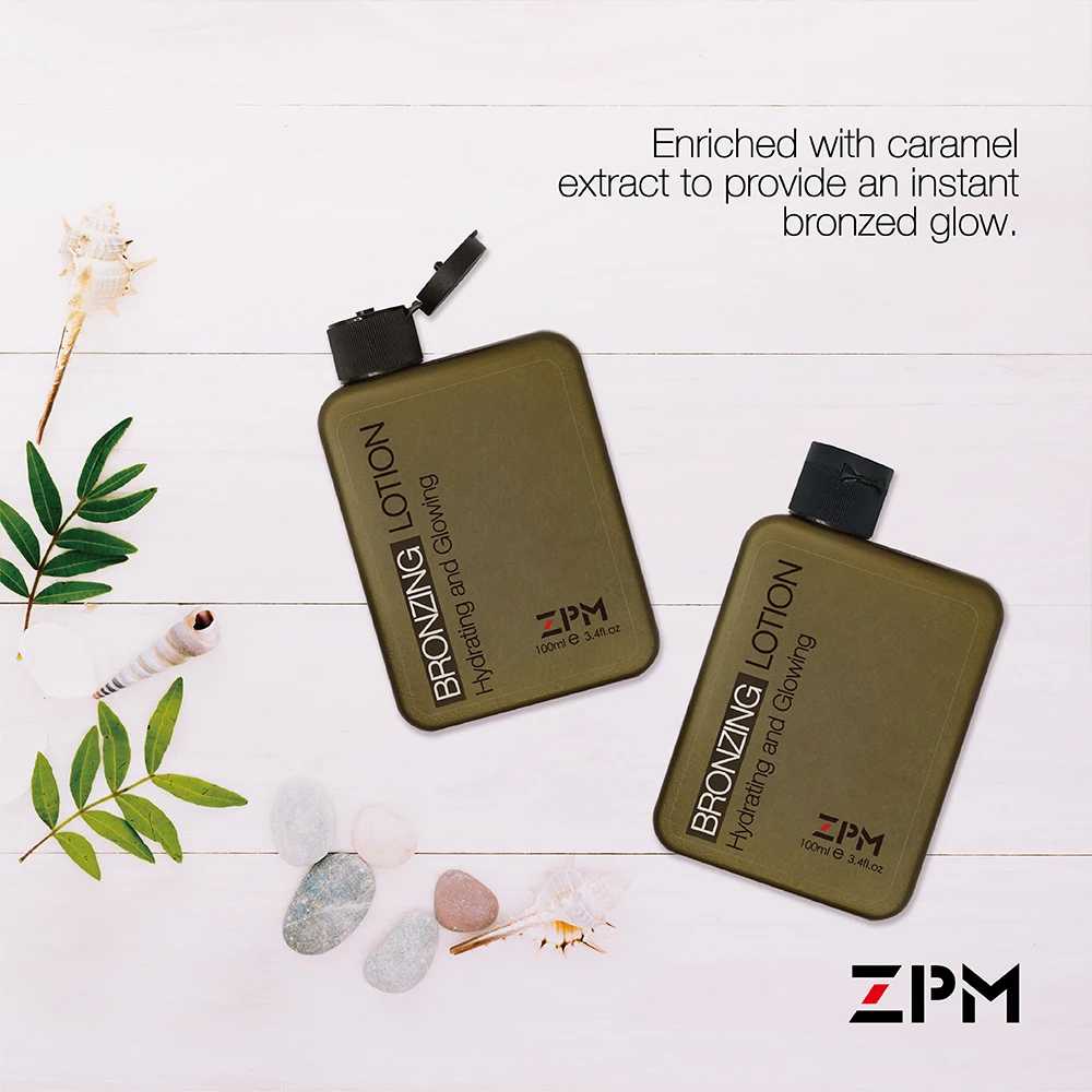 ZPM лосьон для загара Bronzer натуральный крем продолжительного действия кокосового масла Vintam E увлажняющий гипоаллергенный 3,4 унций. 100 мл