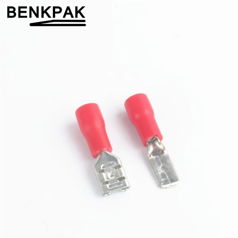 50 шт. 4 8 мм женский и мужской разъем для электропроводки|insulated crimp terminals|crimp terminal