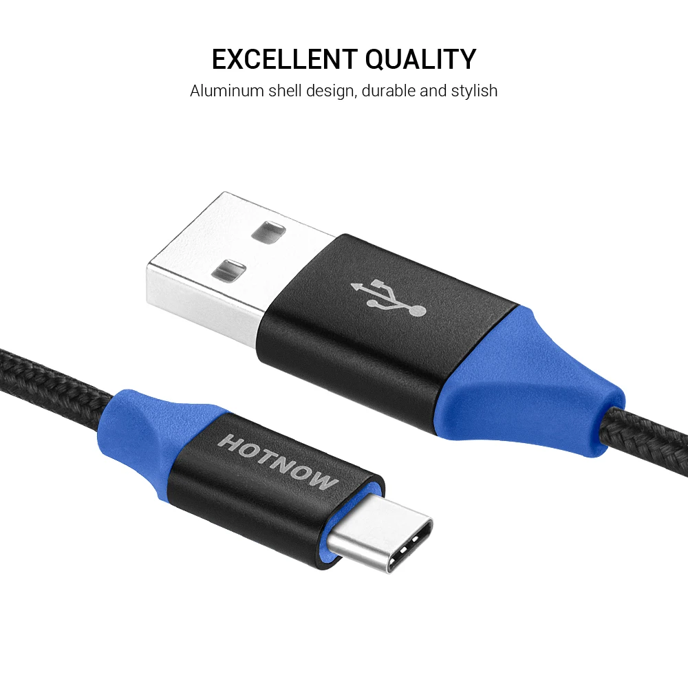 Кабель USB Type C HOTNOW c 3 1 кабель для передачи данных Samsung Galaxy S9 быстрой зарядки Xiaomi Mi6