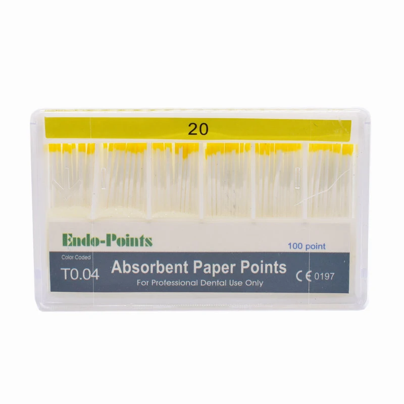 Dental Absorbent Paper Points 0.04taper Root Cancel Endodontics Cotton Fiber Tips Dentist Product |