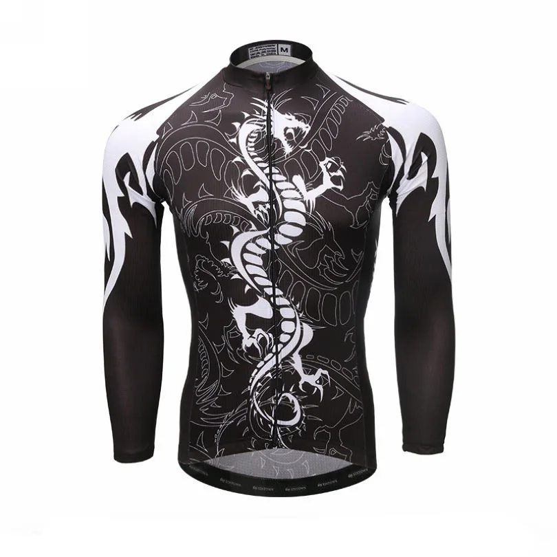 XINTOWN 2017 Team Polyester Sport Wear Ropa Ciclismo Outdoor Long Sleeve Bike Bicycle Shirts Tops Men's Cycling Jersey Race Fit | Спорт и